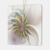 Een kleurrijk fractaal ornament. Abstracte bloem Keramisch Ornament (Links)