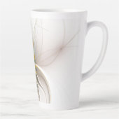 Een kleurrijk fractaal ornament. Abstracte bloem Latte Mok (Rechts)