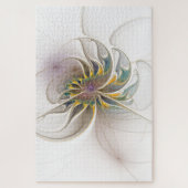 Een kleurrijk fractaal ornament. Abstracte bloem Legpuzzel (Verticaal)