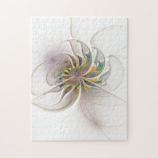 Een kleurrijk fractaal ornament. Abstracte bloem Legpuzzel