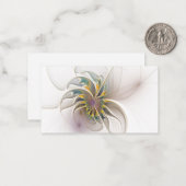 Een kleurrijk fractaal ornament. Abstracte bloem Notitiekaartje (Voorkant / Achterkant in situ)