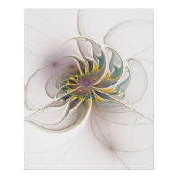 Een kleurrijk fractaal ornament. Abstracte bloem