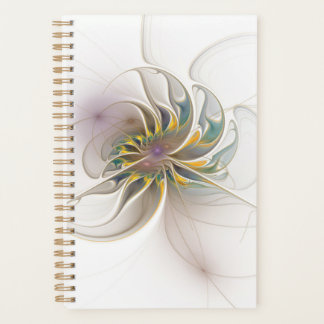 Een kleurrijk fractaal ornament. Abstracte bloem Planner