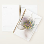 Een kleurrijk fractaal ornament. Abstracte bloem Planner (Display)