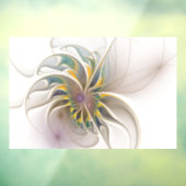 Een kleurrijk fractaal ornament. Abstracte bloem Raamsticker (Vel 3)