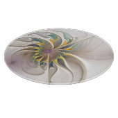 Een kleurrijk fractaal ornament. Abstracte bloem Snijplank (Hoek)