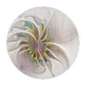 Een kleurrijk fractaal ornament. Abstracte bloem Snijplank (Voorkant)
