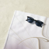 Een kleurrijk fractaal ornament. Abstracte bloem Strandlaken (In situ)