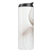 Een kleurrijk fractaal ornament. Abstracte bloem Thermosbeker (Gedraaid links)