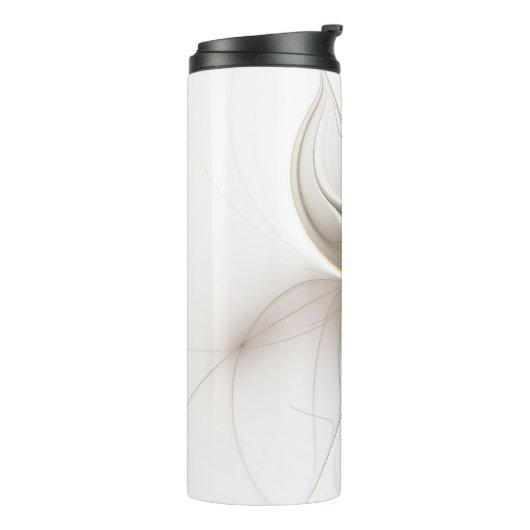 Een kleurrijk fractaal ornament. Abstracte bloem Thermosbeker (Gedraaid links)