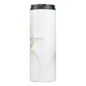 Een kleurrijk fractaal ornament. Abstracte bloem Thermosbeker (Achterkant)