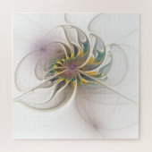 Een kleurrijk fractaal ornament. Abstracte ventila Legpuzzel (Horizontaal)