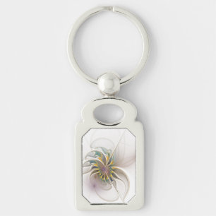 Een kleurrijk fractal ornament. Abstracte bloem ku Sleutelhanger