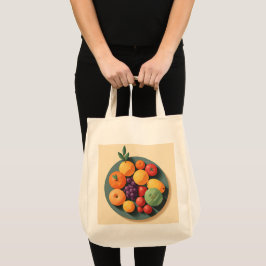 Een kleurrijk fruitfeest tote bag