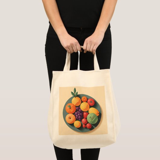 Een kleurrijk fruitfeest tote bag (Voorkant (product))