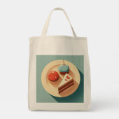 Een kleurrijk fruitfeest tote bag (Achterkant)
