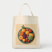 Een kleurrijk fruitfeest tote bag (Voorkant)