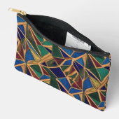 Een kleurrijk geometrisch abstract patroon etui (Open)