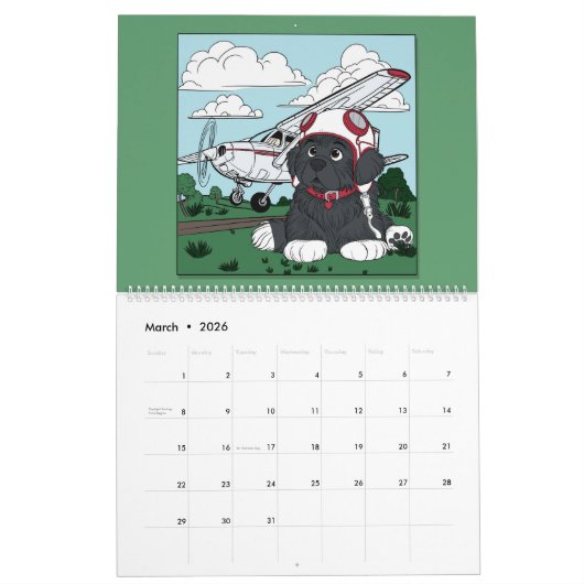 Een kleurrijk jaar van Newfoundlands Kalender (Mar 2026)