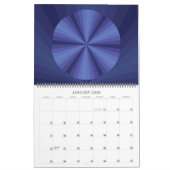 Een kleurrijk jaarkalender van 12 maanden kalender (Jan 2026)