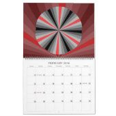 Een kleurrijk jaarkalender van 12 maanden kalender (Feb 2026)