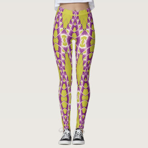 Een kleurrijk patroon "Ratti_Creative_Arts" L Leggings