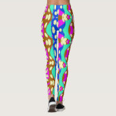 Een  kleurrijk patroon "Ratti_Creative_Arts" L Leggings (Achterkant)