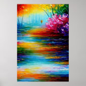 Een kleurrijk Poster voor reizen (Voorkant)