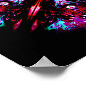 Een kleurrijk rond ding - patroonpareidolia poster (Hoek)