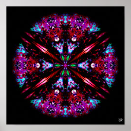 Een kleurrijk rond ding - patroonpareidolia poster
