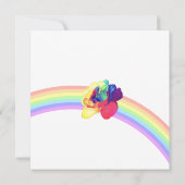 Een "kleurrijk" verrassingsfeest kaart (Achterkant)