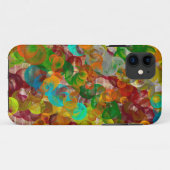 Een kleurrijke Abstracte brick en bubbels Modern Case-Mate iPhone Case (Achterkant (horizontaal))