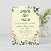 Een kleurrijke bloem kaart (Staand voorkant)