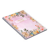Een kleurrijke bloemen notitieboek (Rechterzijde)