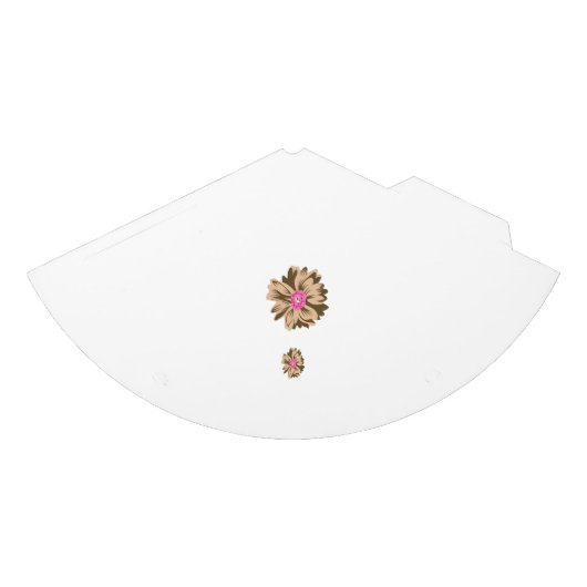 Een kleurrijke bloemenillustratie met een unieke feesthoedjes (Voorkant)