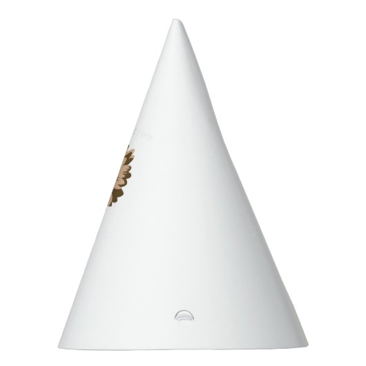 Een kleurrijke bloemenillustratie met een unieke feesthoedjes (Rechts)