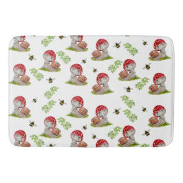 Een kleurrijke bosvlieg en een slak badmat