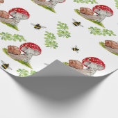 Een kleurrijke bosvlieg en een slak cadeaupapier (Hoek)