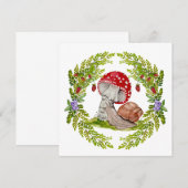 Een kleurrijke bosvlieg en een slak kaart (Voorkant / Achterkant)