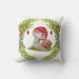 Een kleurrijke bosvlieg en een slak kussen