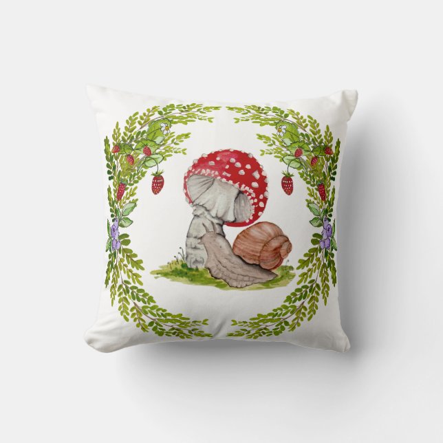 Een kleurrijke bosvlieg en een slak kussen (Voorkant)