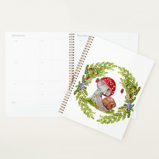 Een kleurrijke bosvlieg en een slak planner (Display)