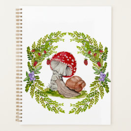 Een kleurrijke bosvlieg en een slak planner