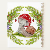 Een kleurrijke bosvlieg en een slak planner (Achterkant)