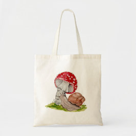 Een kleurrijke bosvlieg en een slak tote bag