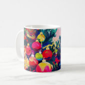 een kleurrijke Cup print. Koffiemok (Voorkant links)