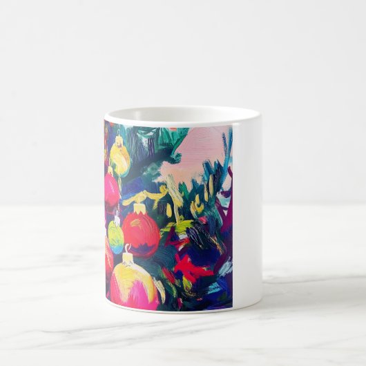 een kleurrijke Cup print. Koffiemok (Center)