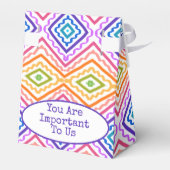 Een kleurrijke dank u bedankdoosjes (Achterkant)