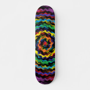 Een kleurrijke detonatie persoonlijk skateboard