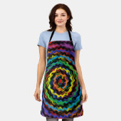 Een kleurrijke detonatie schort (Gedragen)